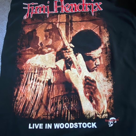 Rare Jimi Hendrix Woodstock Memorial T-Shirt - Picture 3 of 10